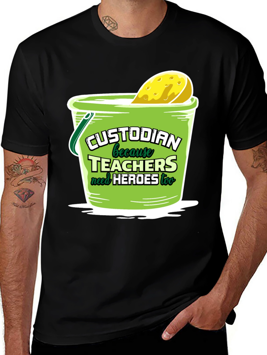 Custodian Hero T-Shirt: Teachers Need Heroes Too!
