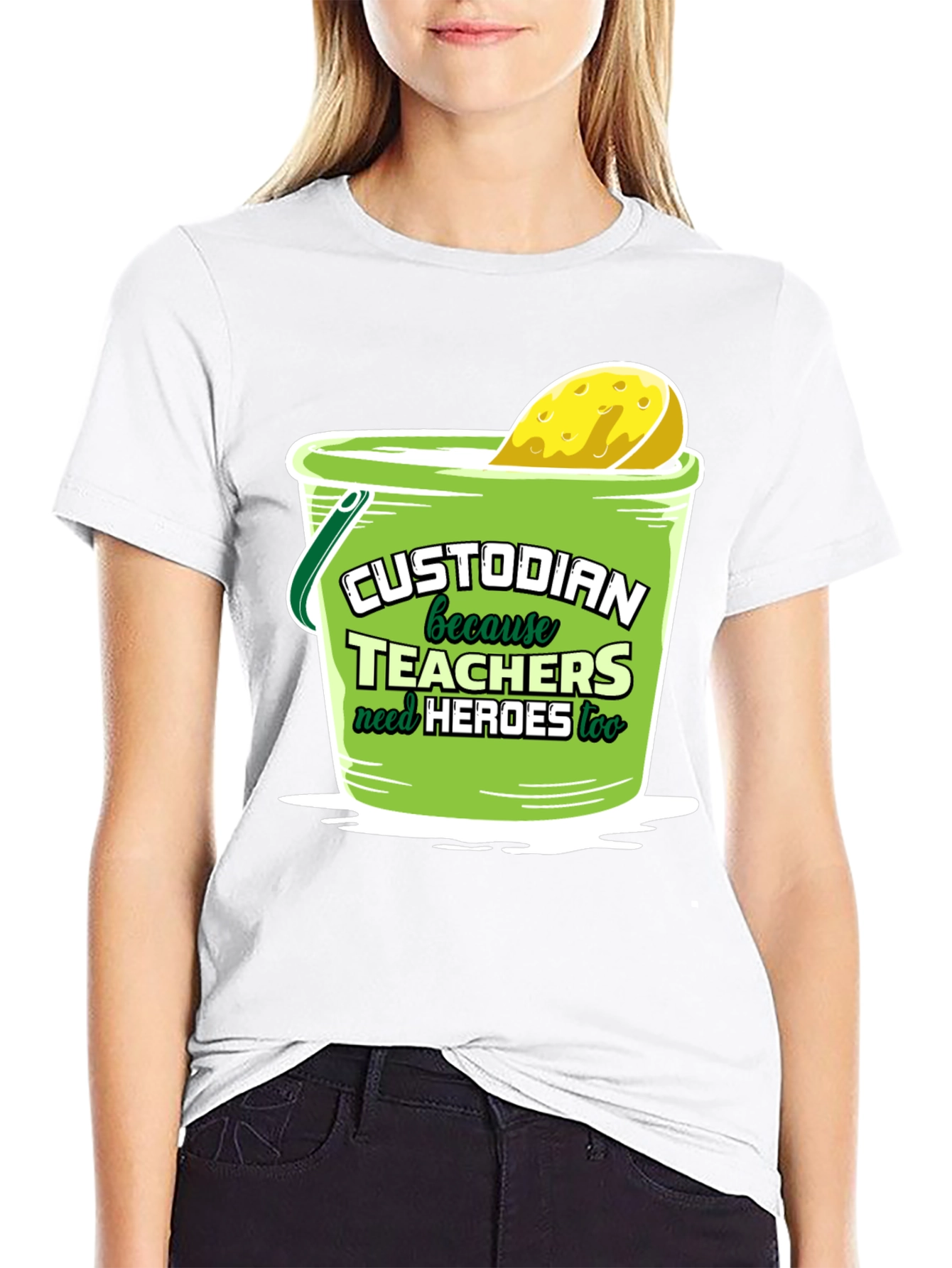 Custodian Hero T-Shirt: Teachers Need Heroes Too!