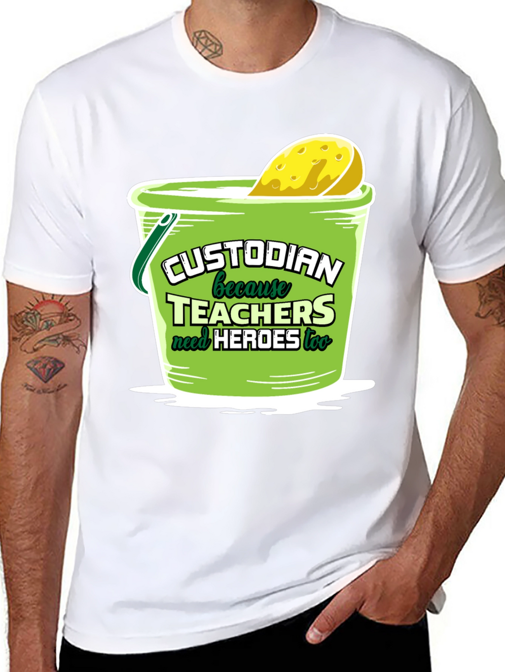 Custodian Hero T-Shirt: Teachers Need Heroes Too!