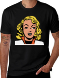 Retro Comic Book Blonde Graphic Tee
