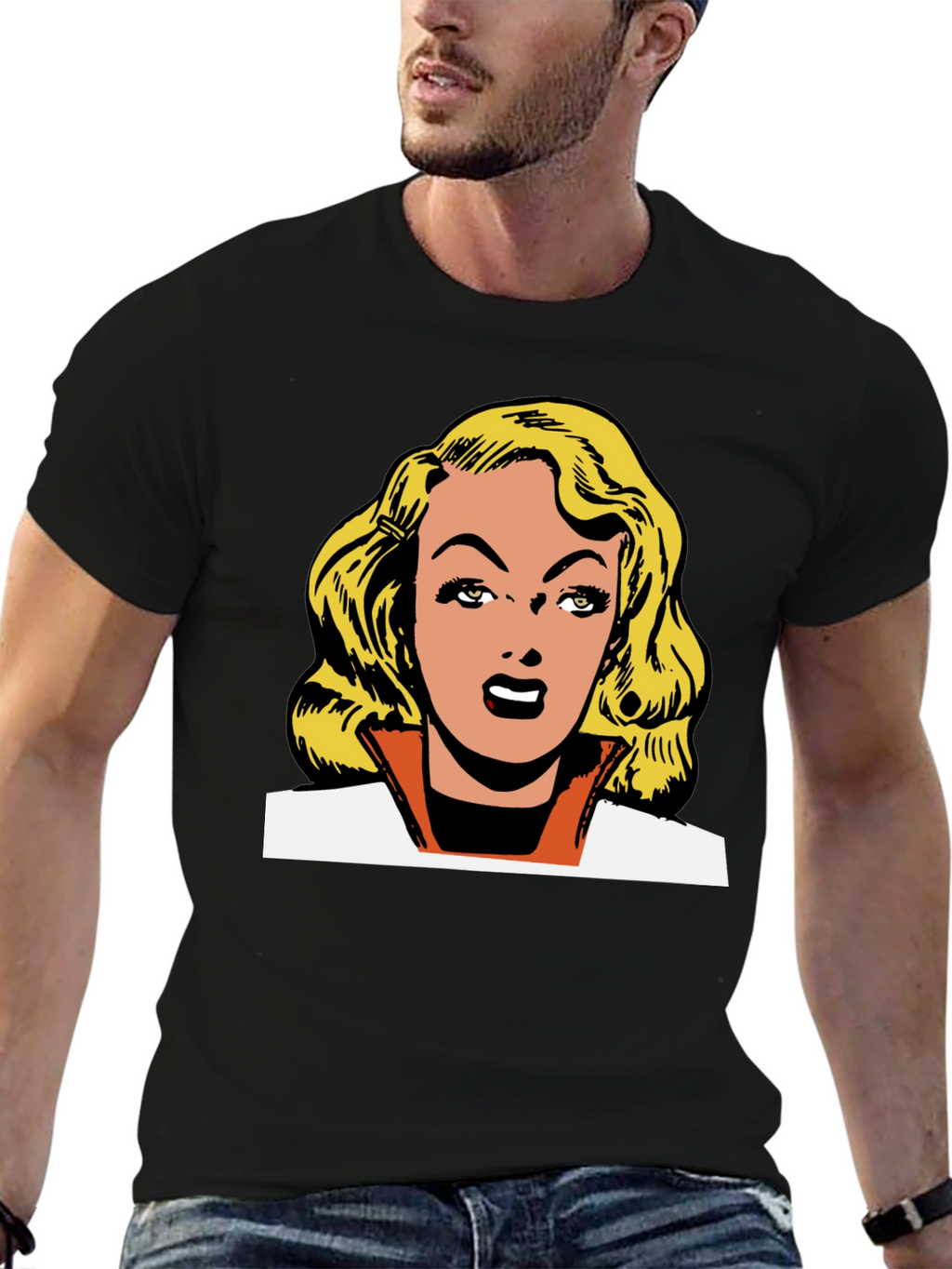 Retro Comic Book Blonde Graphic Tee