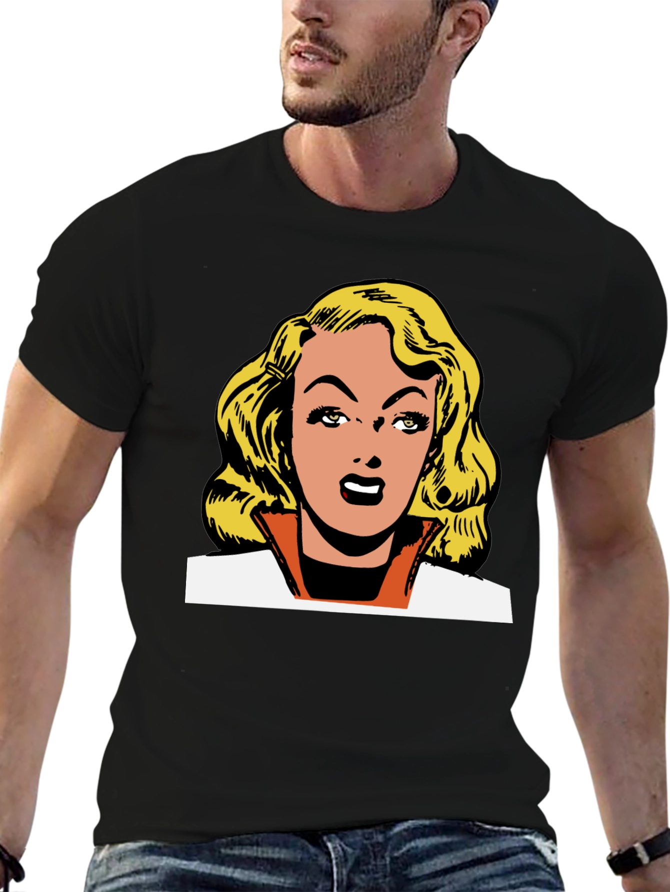 Retro Comic Book Blonde Graphic Tee
