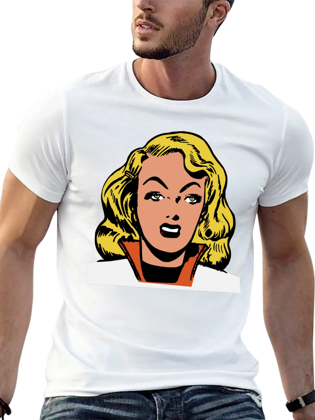 Retro Comic Book Blonde Graphic Tee