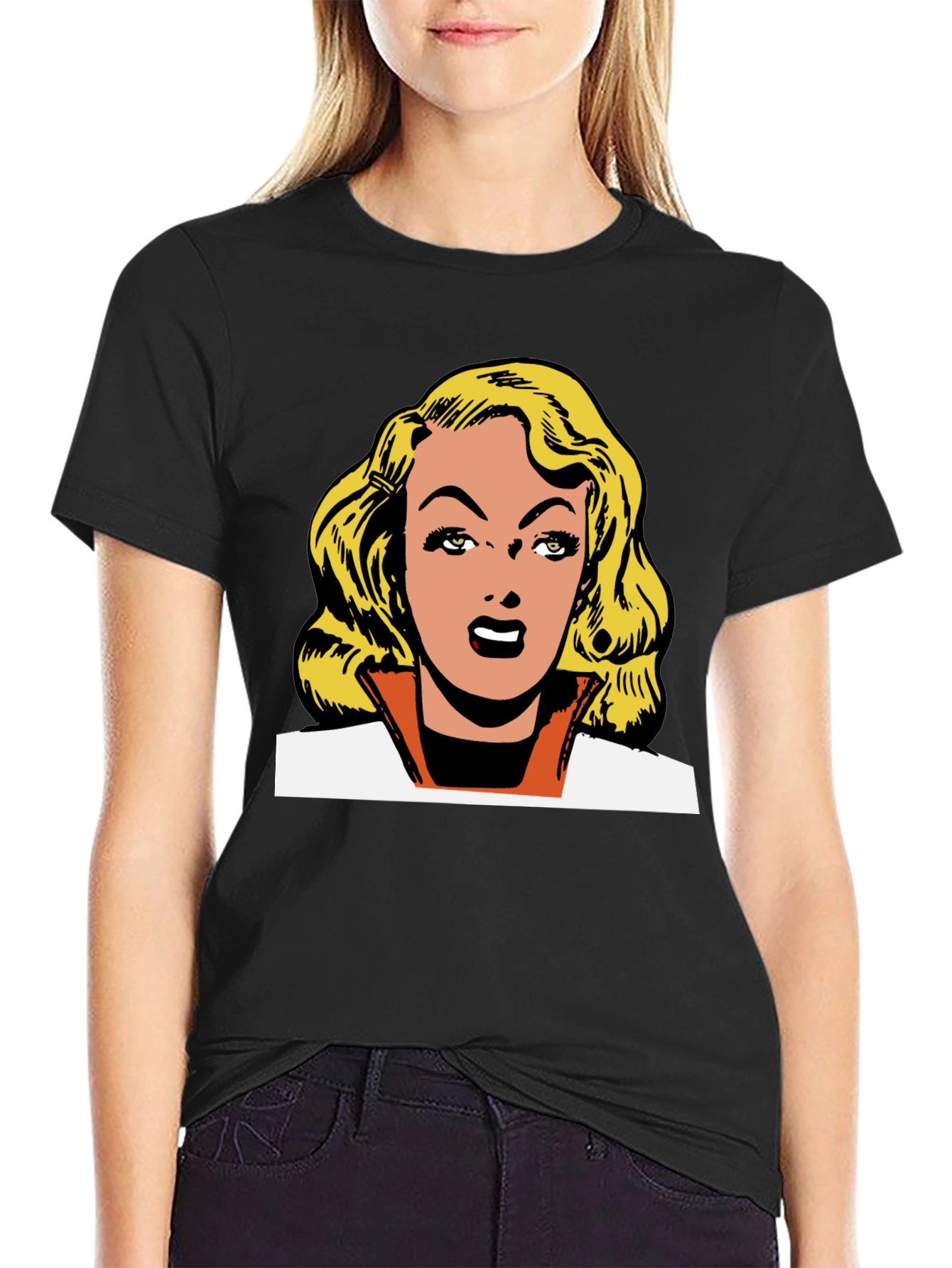 Retro Comic Book Blonde Graphic Tee