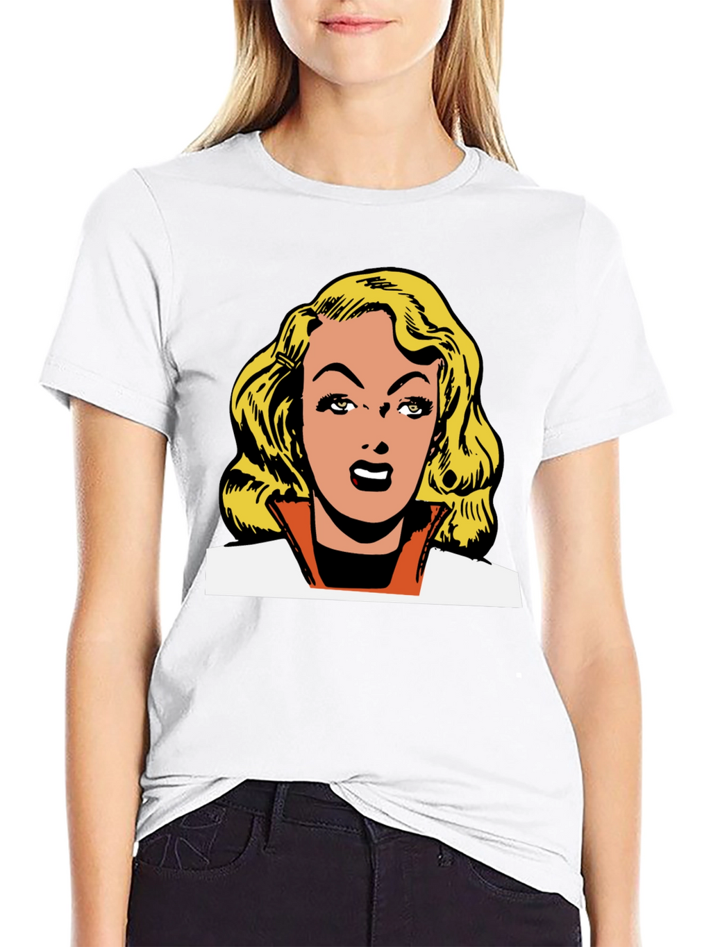 Retro Comic Book Blonde Graphic Tee