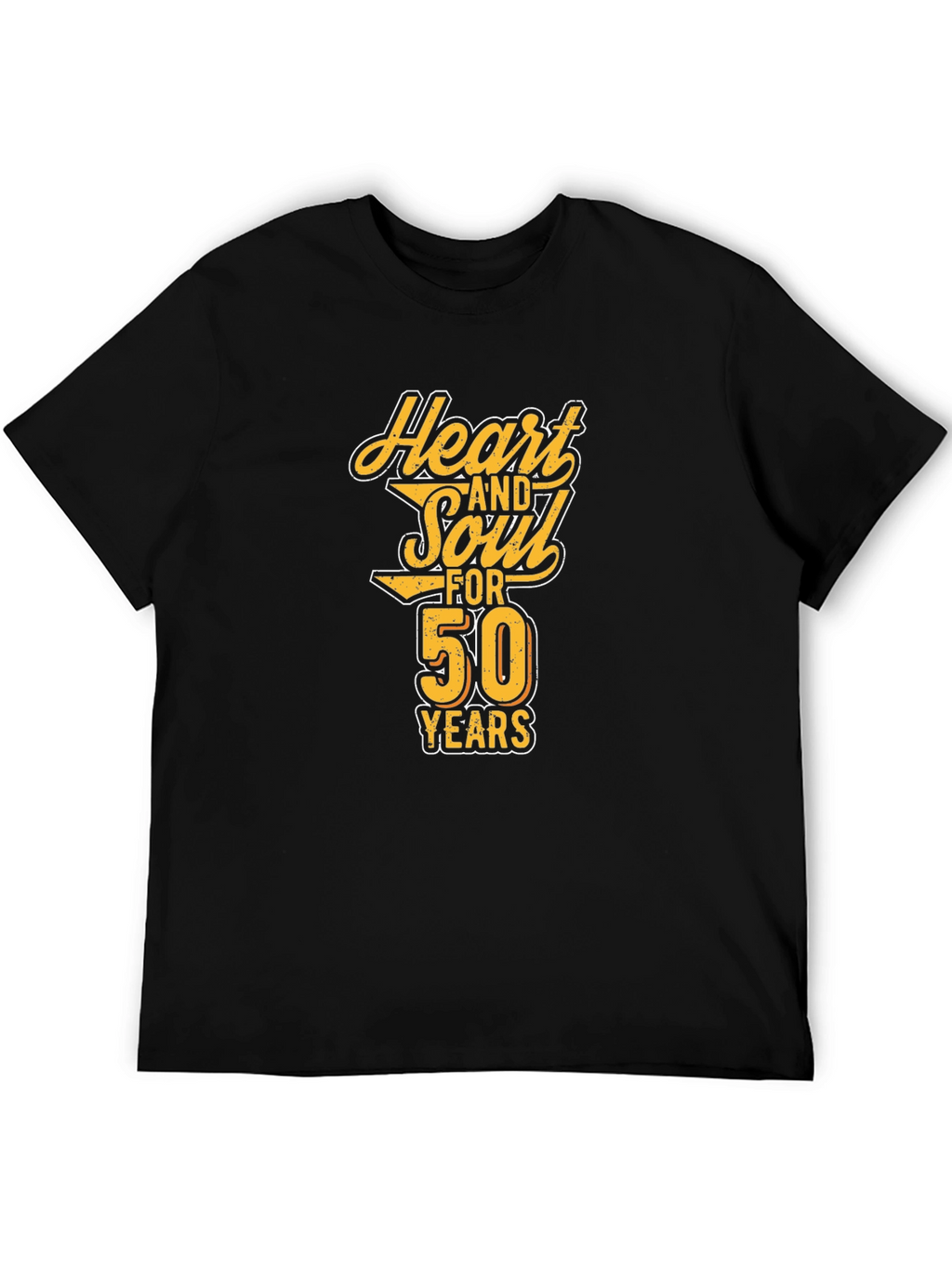 Heart and Soul 50 Years Black Graphic Tee