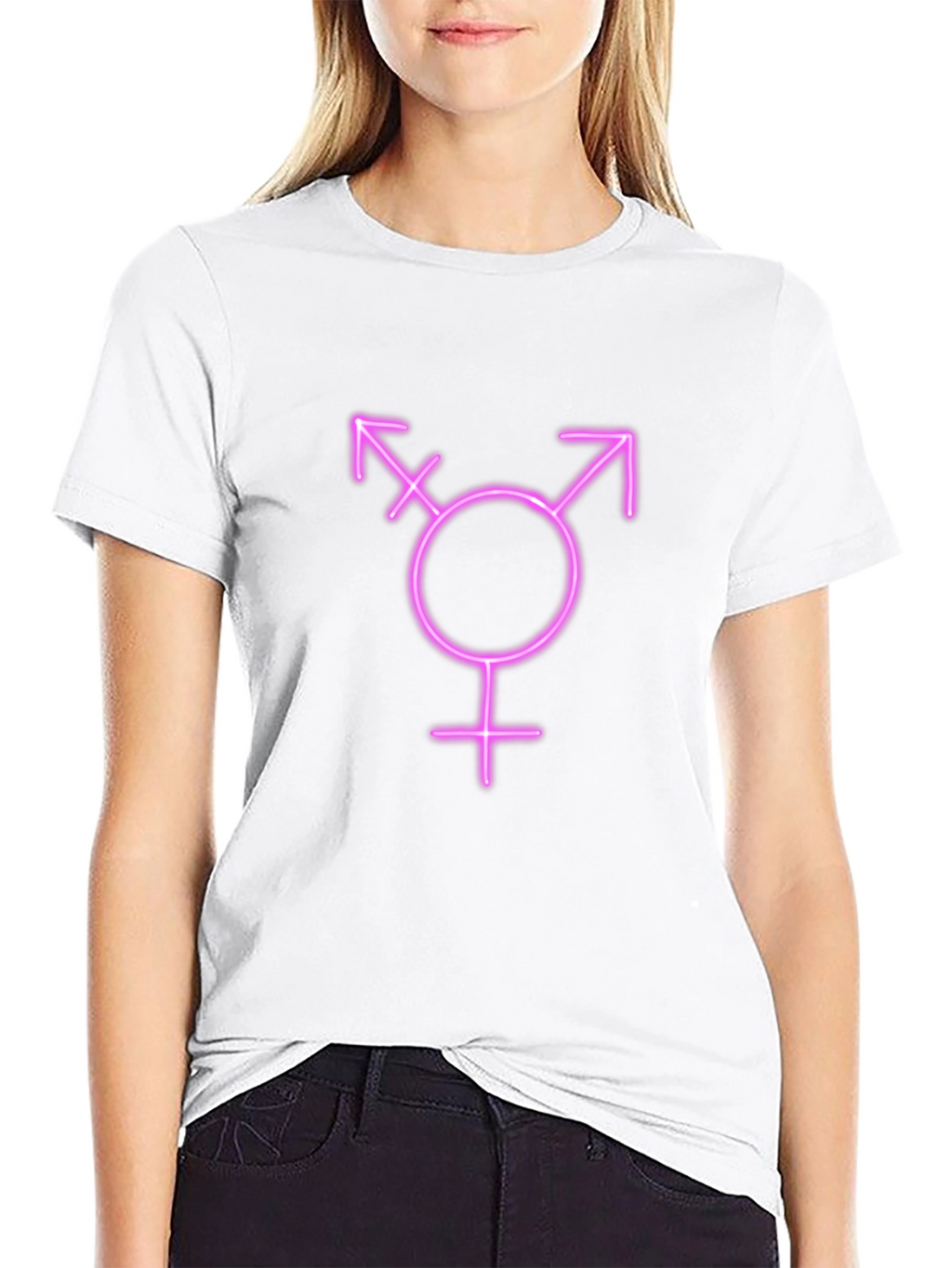 Transgender Symbol Black T-Shirt