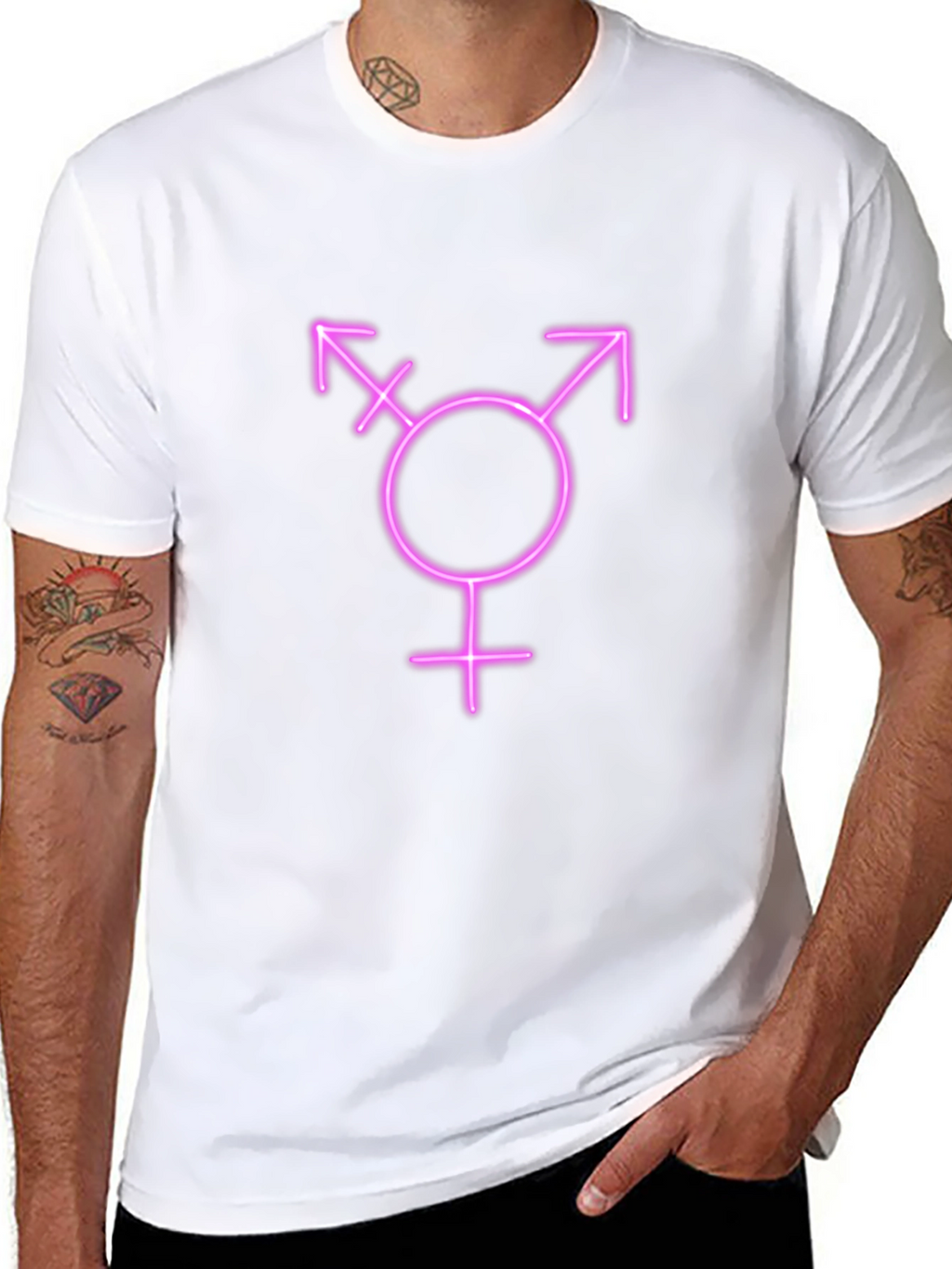 Transgender Symbol Black T-Shirt