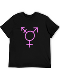 Transgender Symbol Black T-Shirt