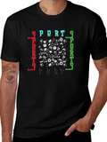 Sports Design Black T-Shirt