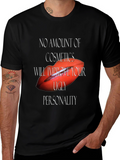 Sarcastic Lips Graphic Tee - Black Unisex T-Shirt