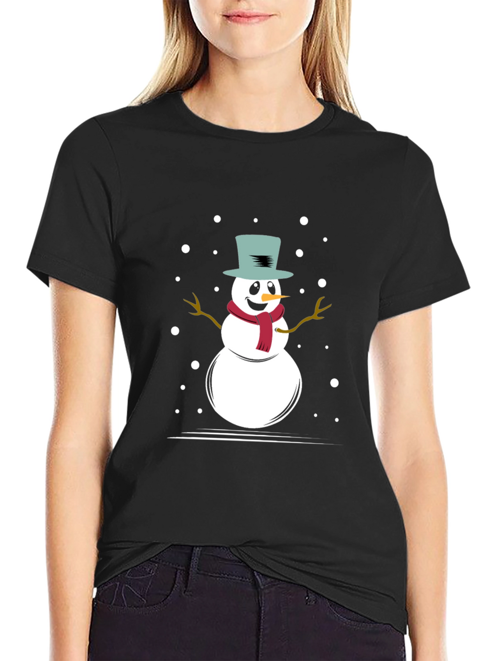 Snowman Graphic Tee - Winter Holiday Shirt