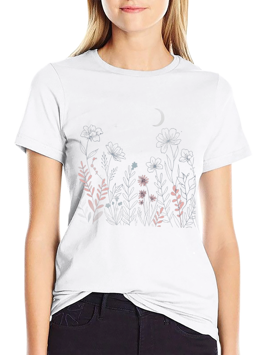 Floral Nightscape T-Shirt