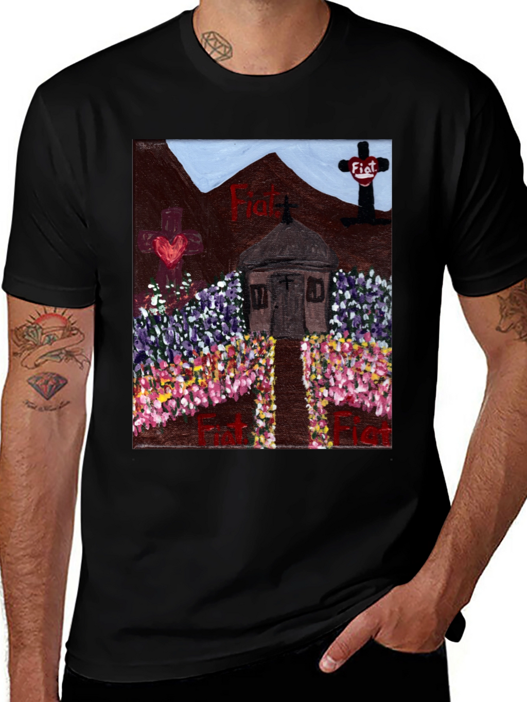 Floral Fiat Tee