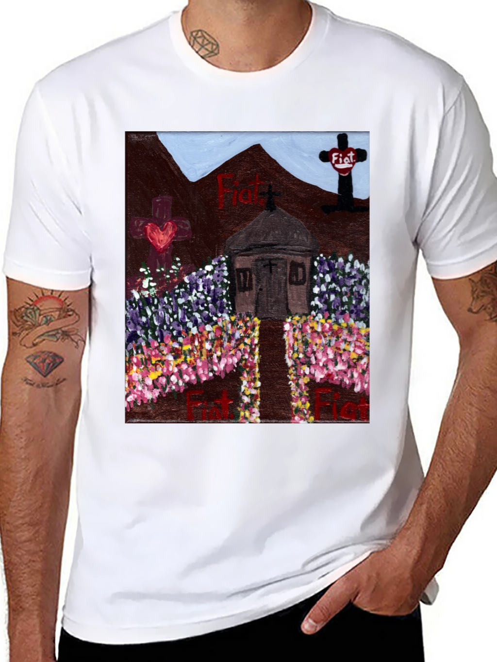 Floral Fiat Tee