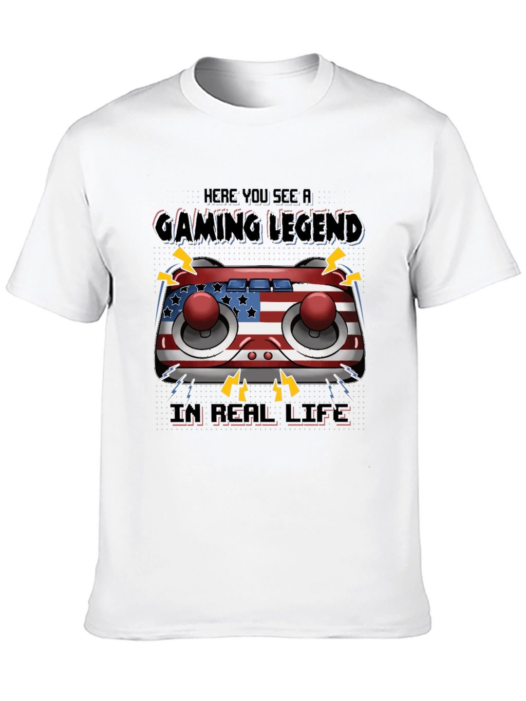 Gaming Legend T-Shirt - American Flag Controller