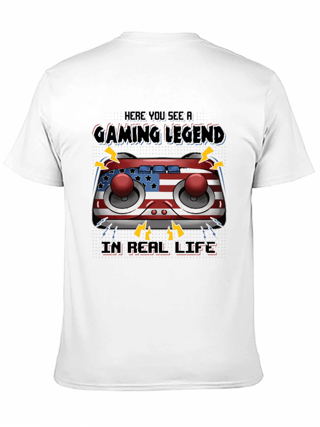 Gaming Legend T-Shirt - American Flag Controller