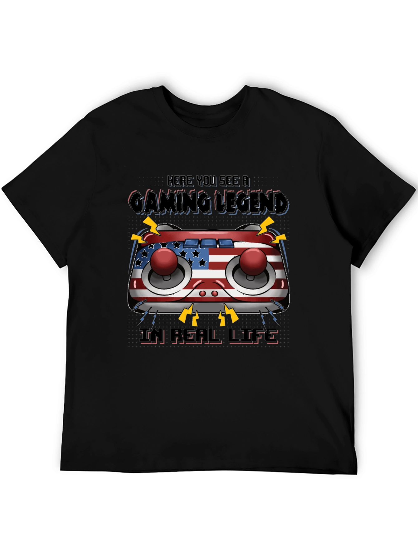 Gaming Legend T-Shirt - American Flag Controller