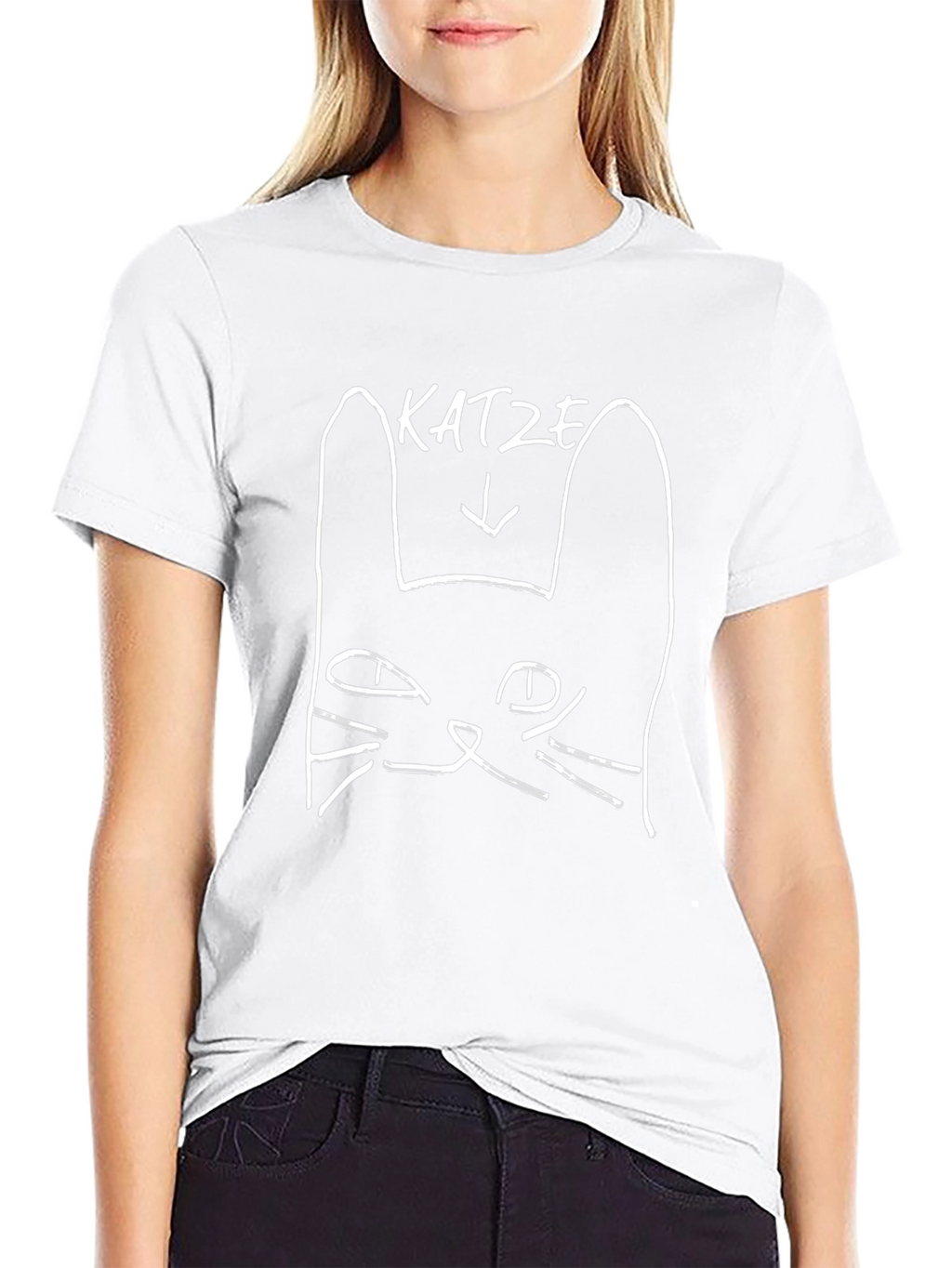 Katze Graphic T-Shirt - Black