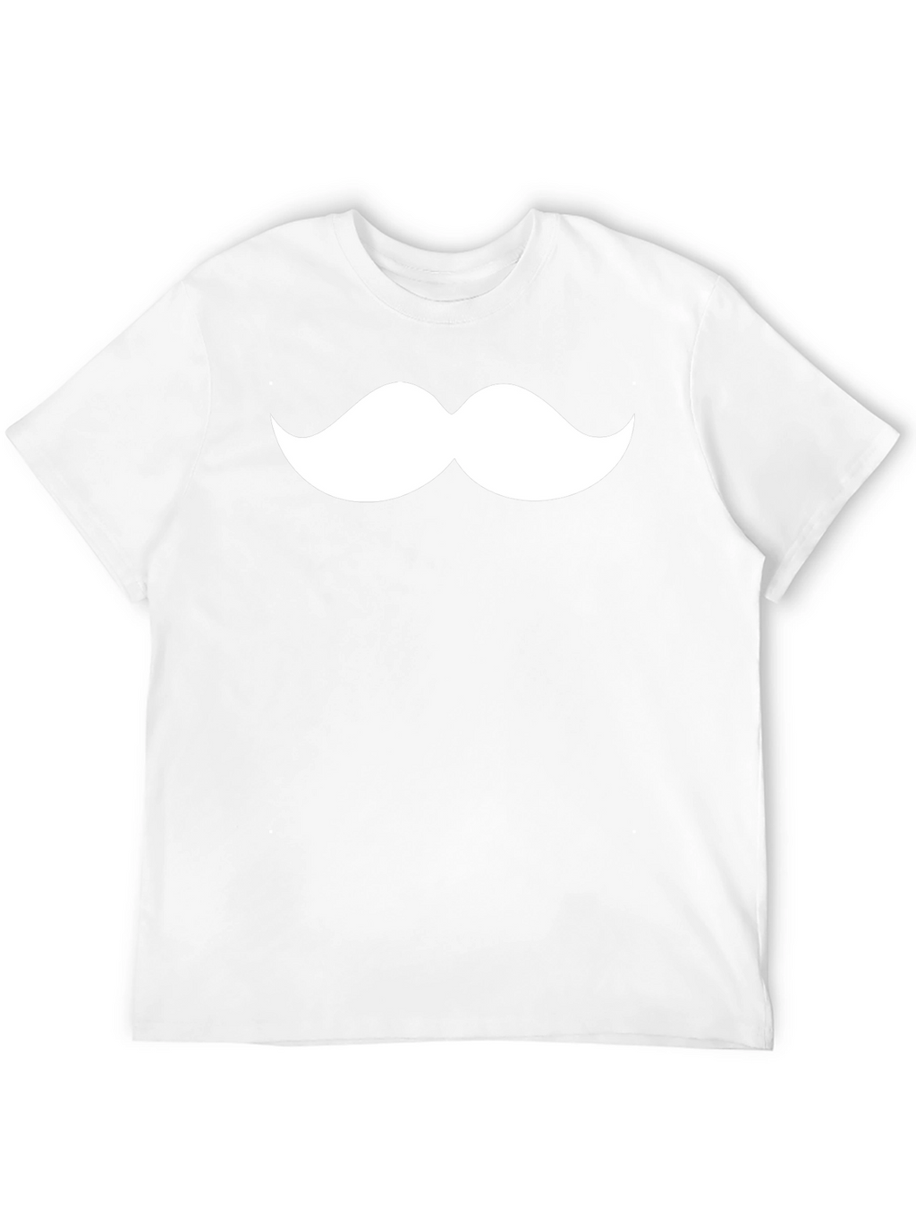 Mustache Graphic Tee - Classic Black Cotton T-Shirt