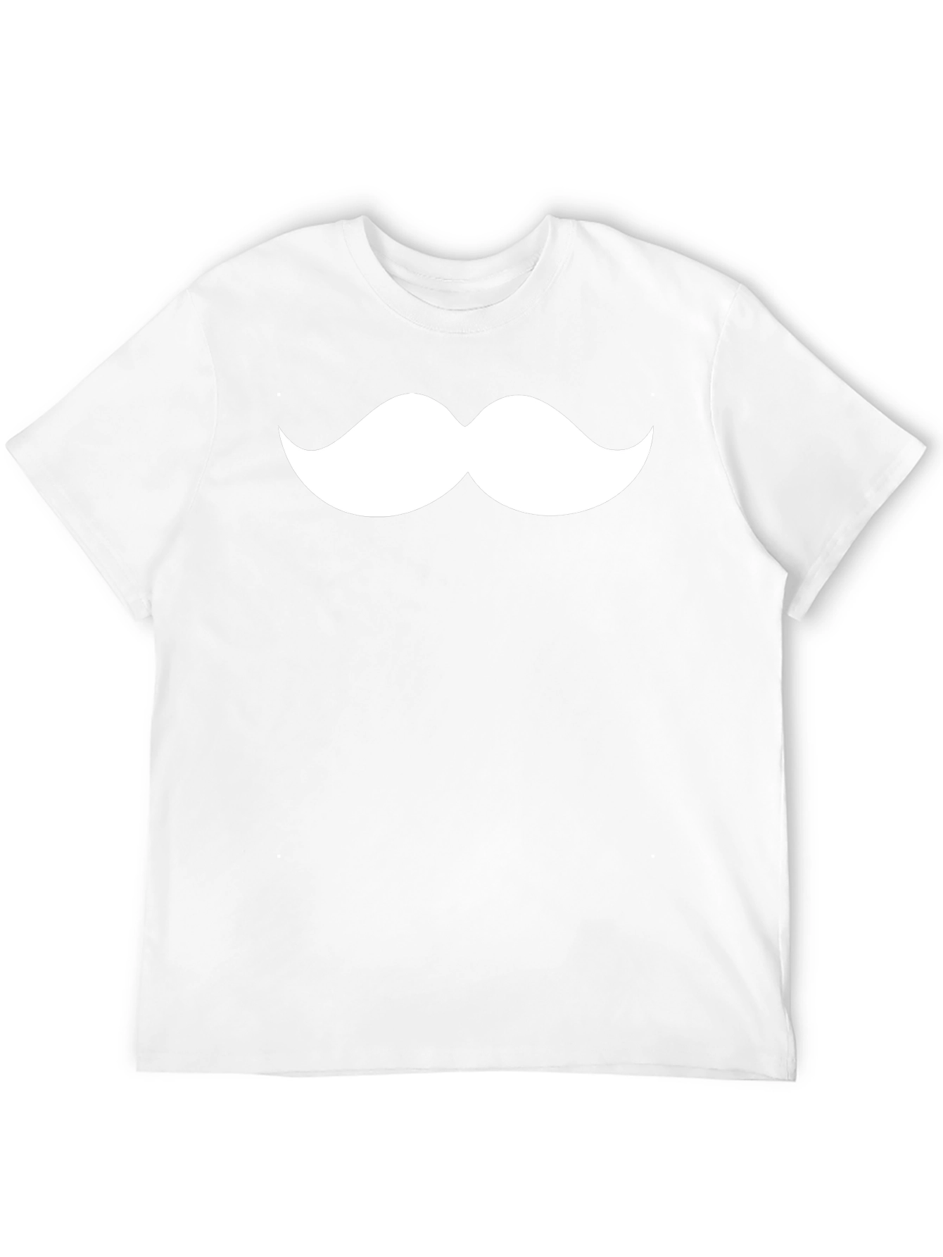 Mustache Graphic Tee - Classic Black Cotton T-Shirt