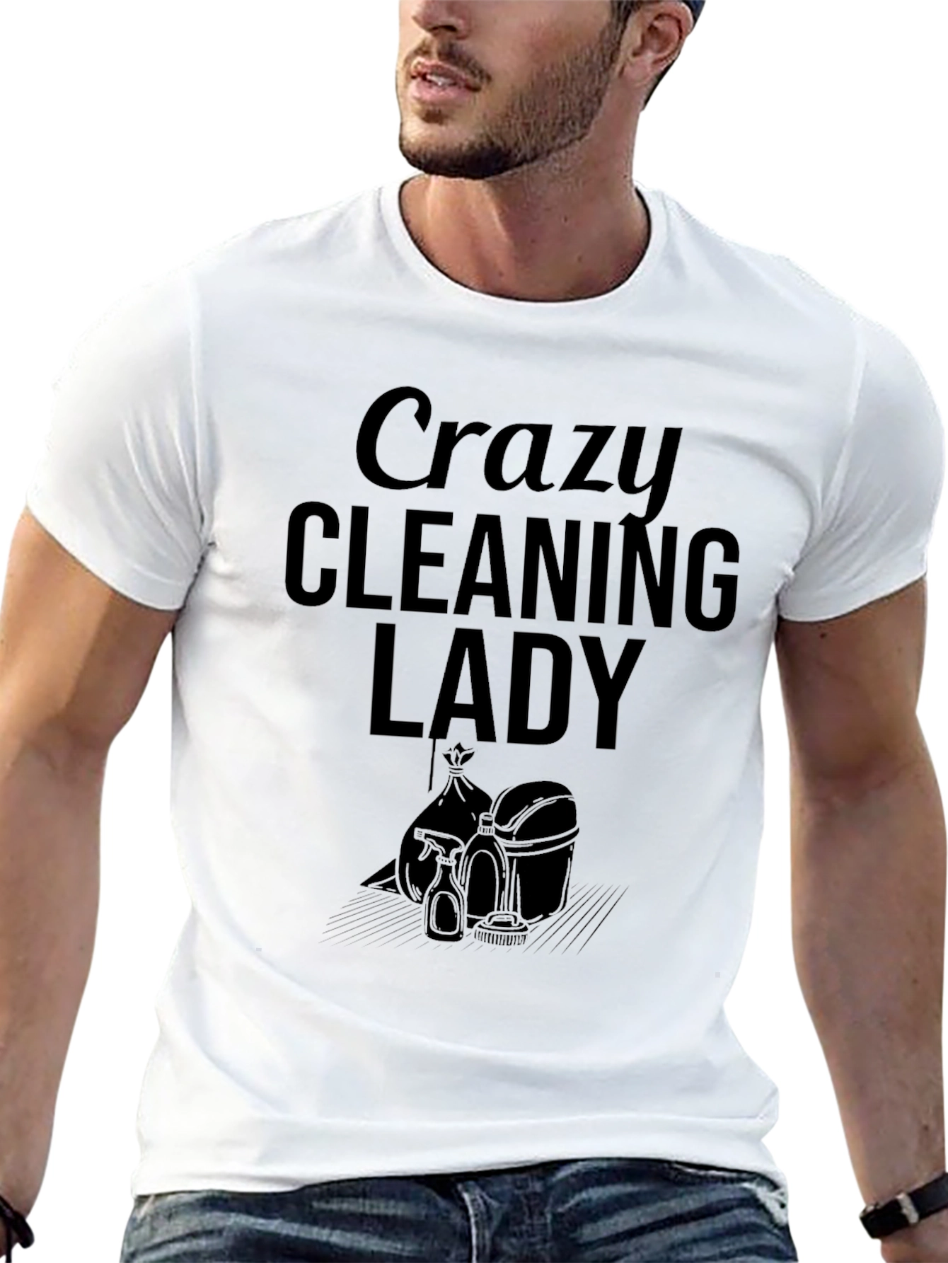 Crazy Cleaning Lady T-Shirt