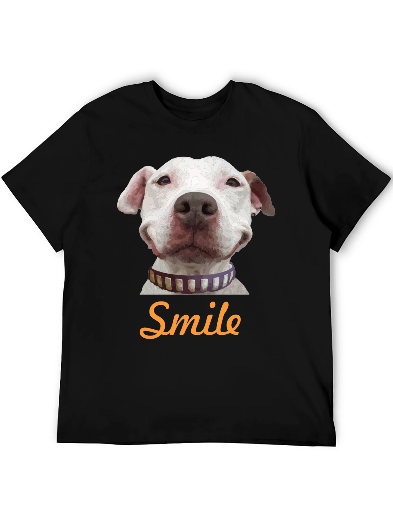 Smile Dog Graphic T-Shirt - Black