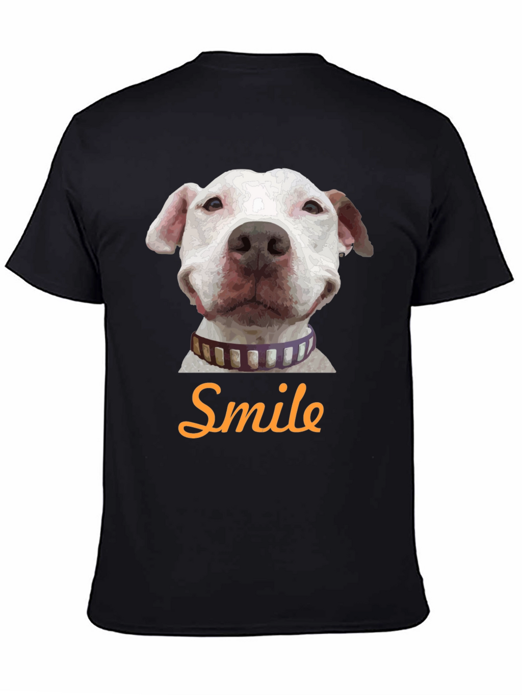 Smile Dog Graphic T-Shirt - Black