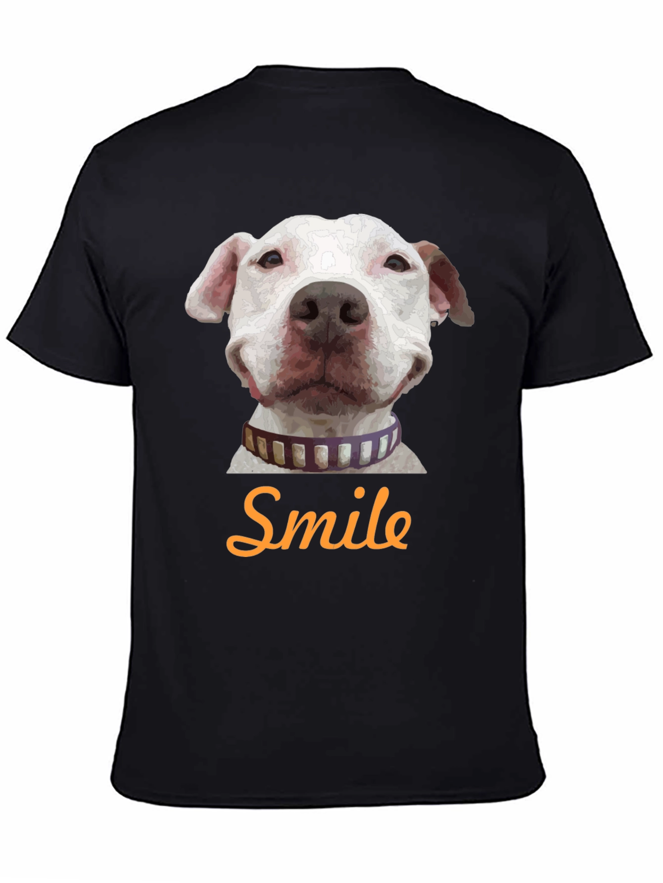 Smile Dog Graphic T-Shirt - Black