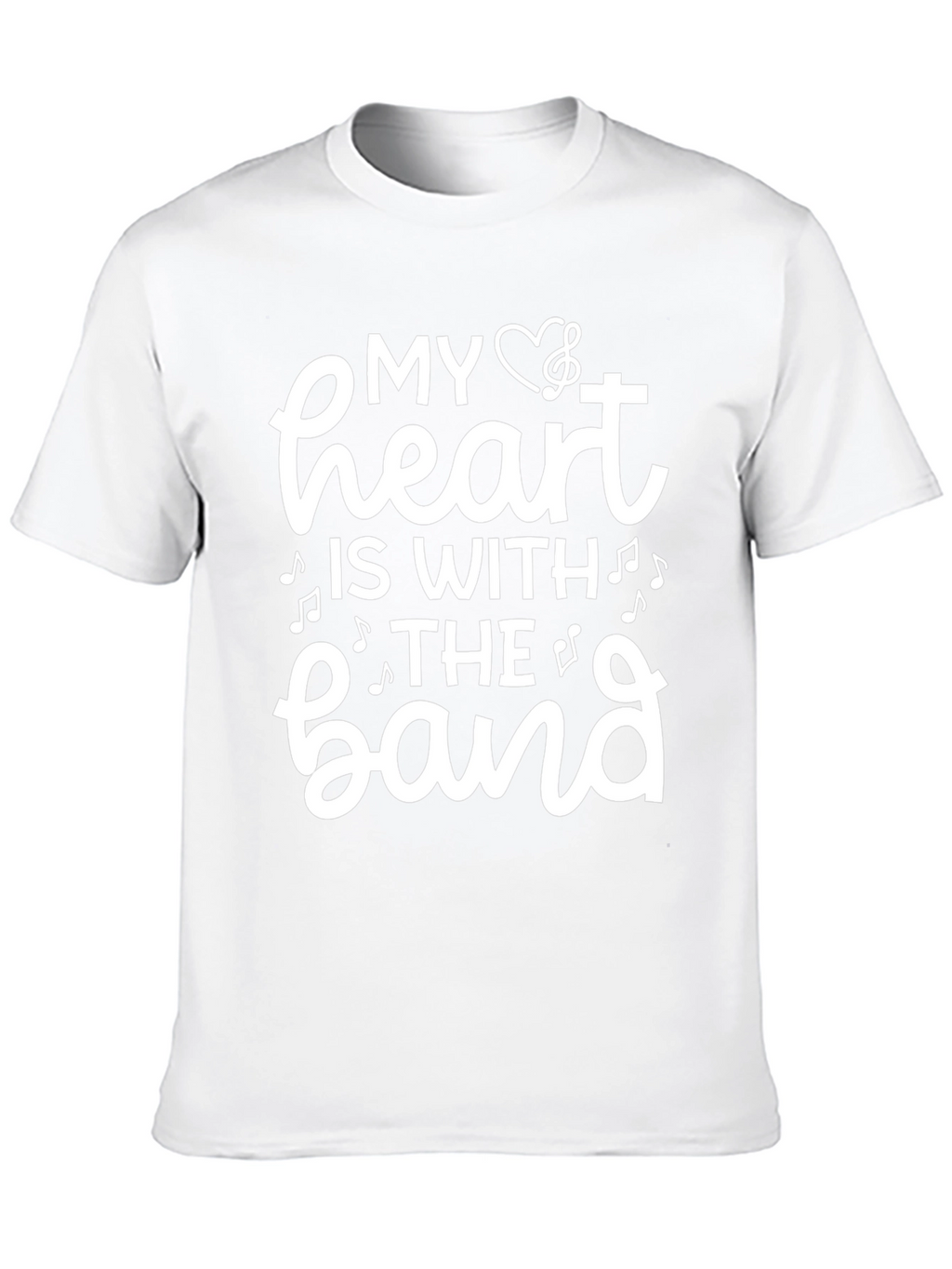 My Heart Is With The Band Black T-Shirt