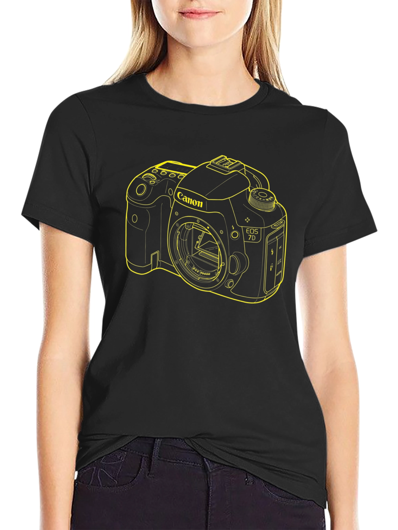 Canon Camera Graphic T-Shirt - Black