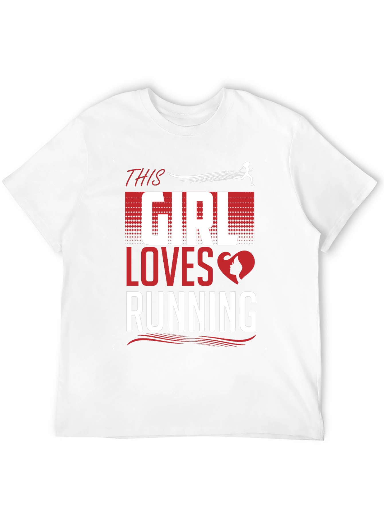 This Girl Loves Running Black T-Shirt