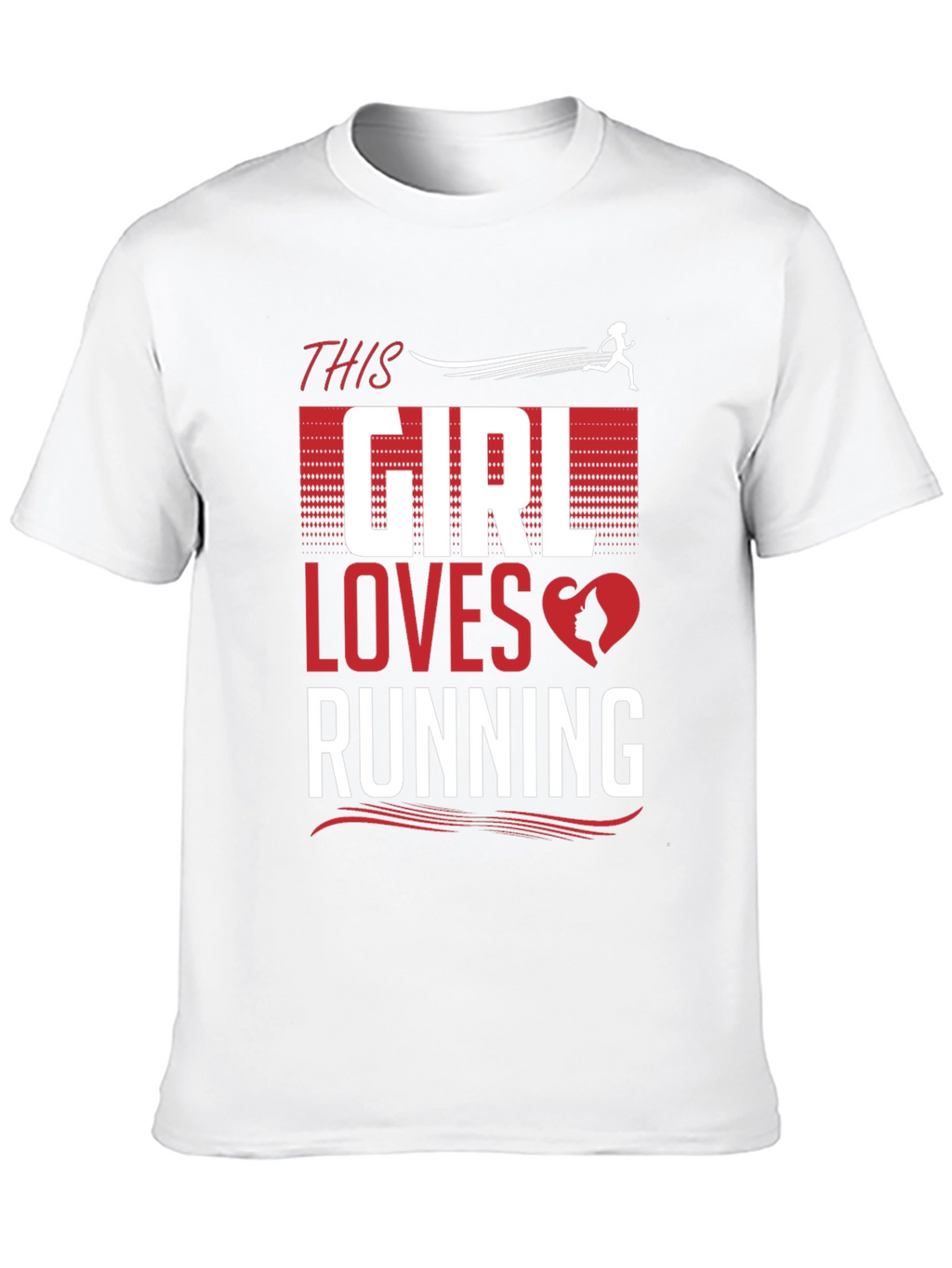 This Girl Loves Running Black T-Shirt