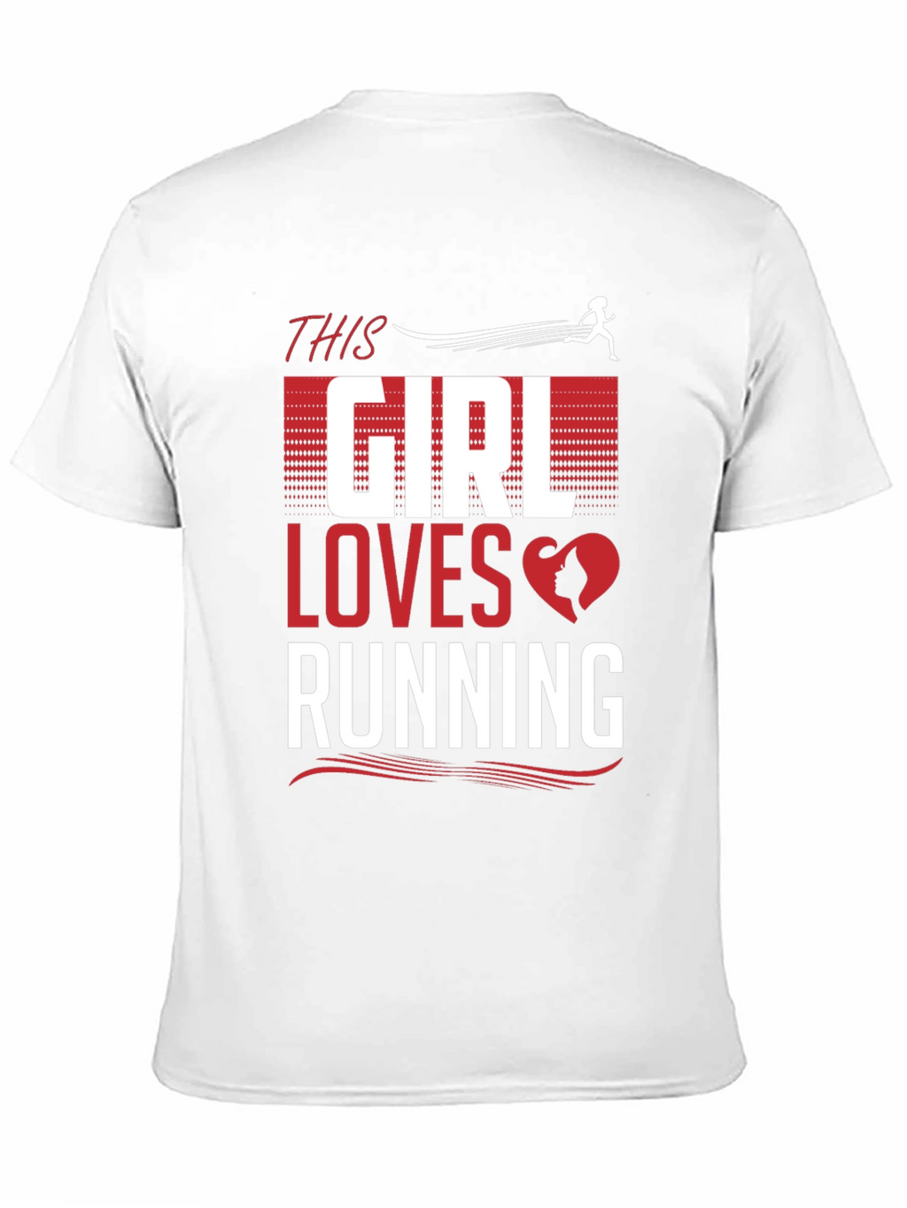 This Girl Loves Running Black T-Shirt