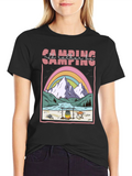 Camping Graphic T-Shirt: Id Rather Be Camping