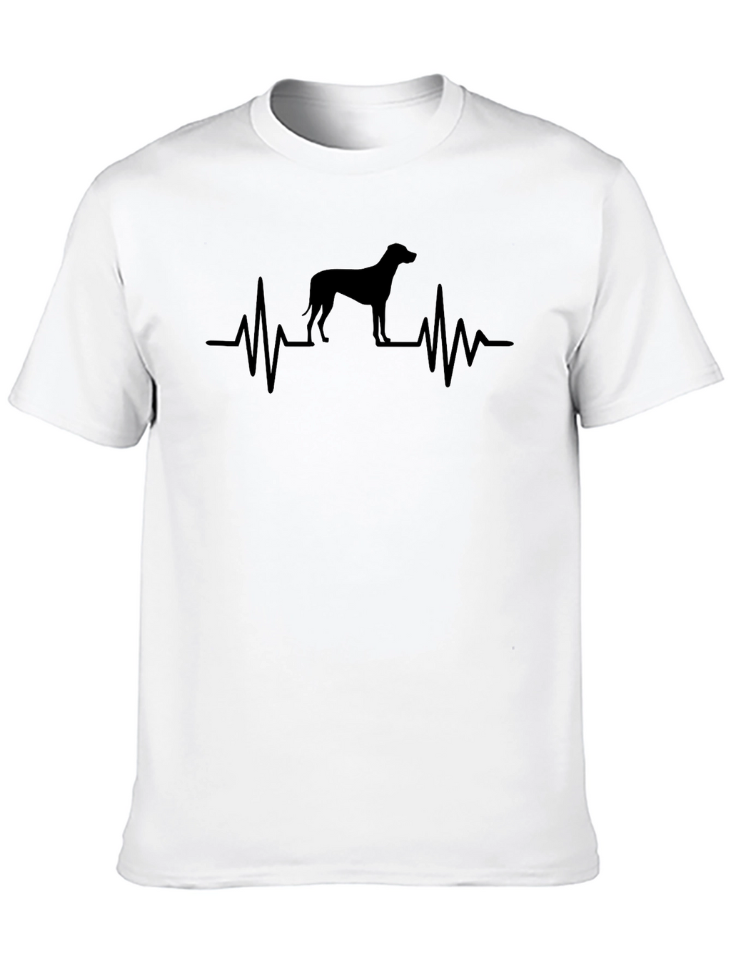 Dog Heartbeat T-Shirt - Black Casual Wear