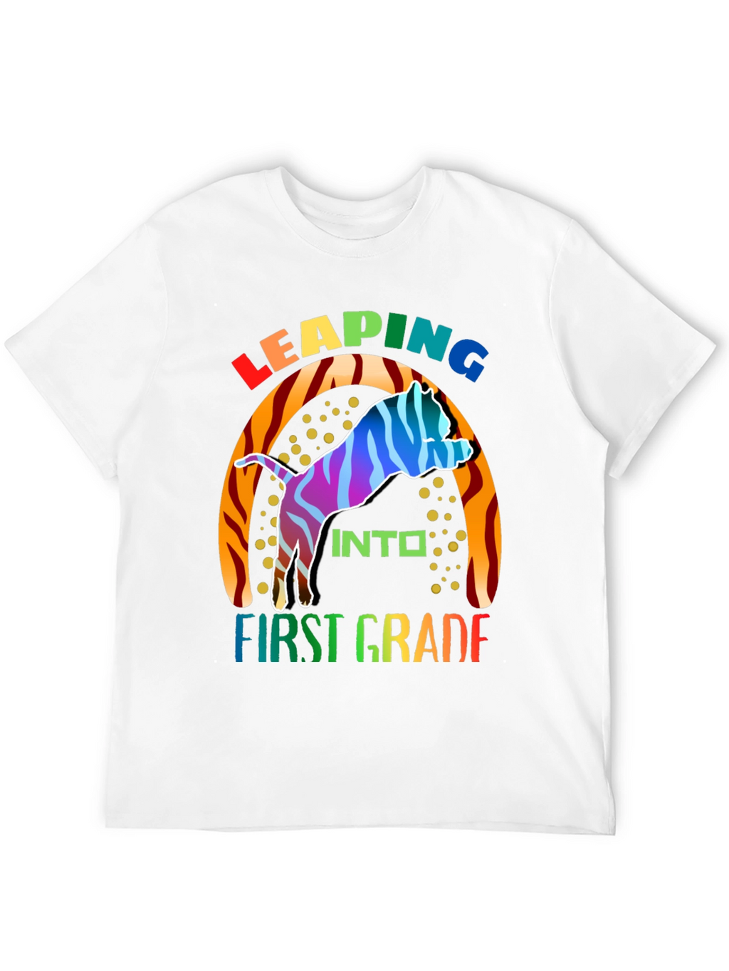 Leaping into First Grade Kids T-Shirt