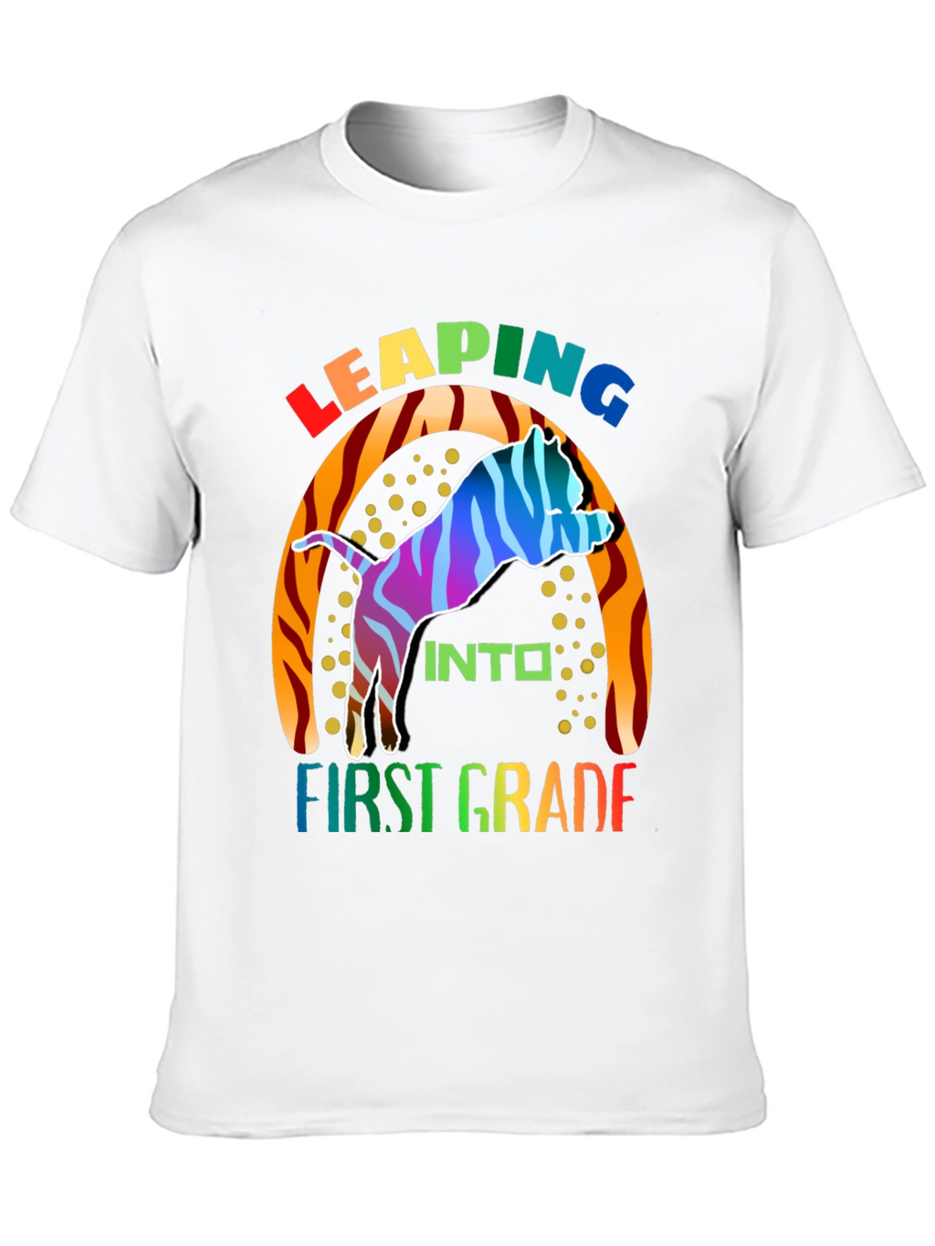 Leaping into First Grade Kids T-Shirt
