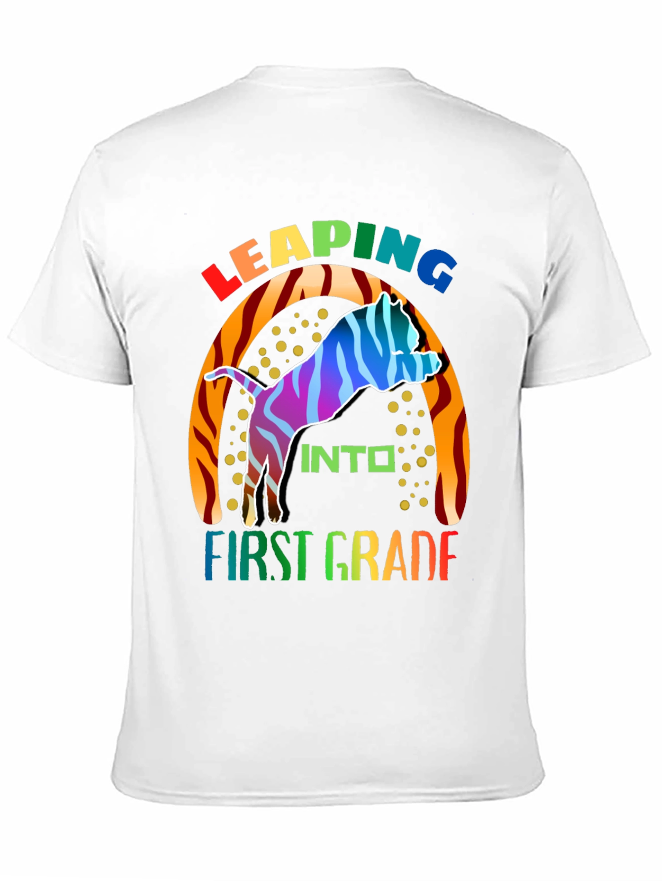Leaping into First Grade Kids T-Shirt
