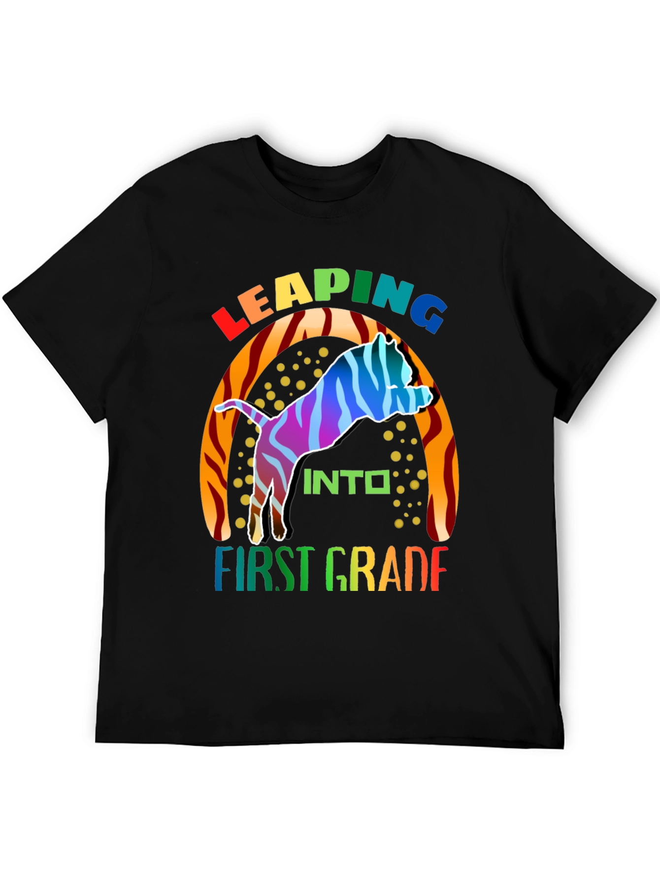 Leaping into First Grade Kids T-Shirt