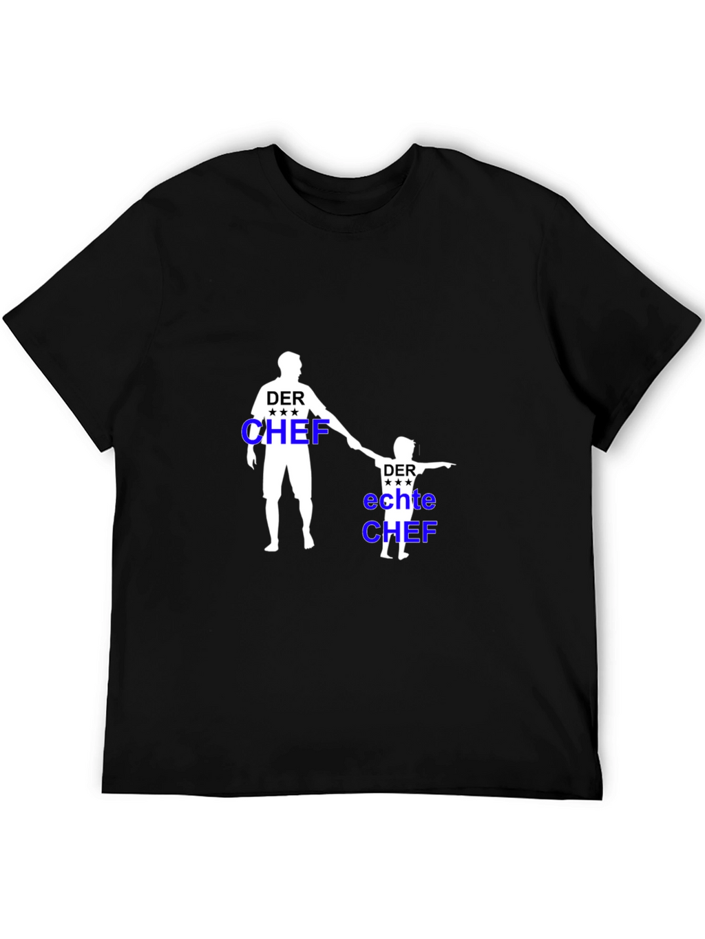 Der Chef Matching Father & Son Black T-Shirt