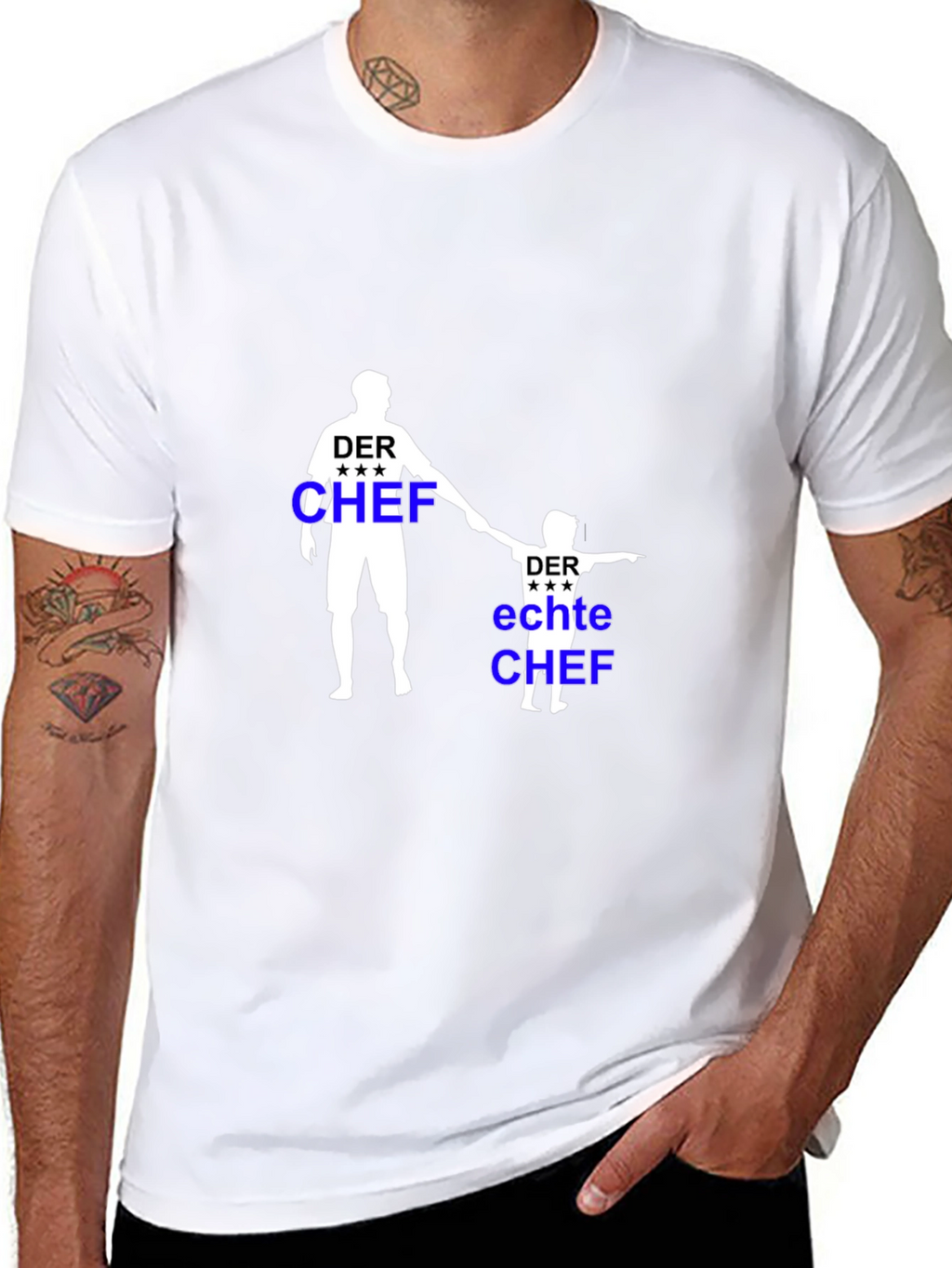 Der Chef Matching Father & Son Black T-Shirt