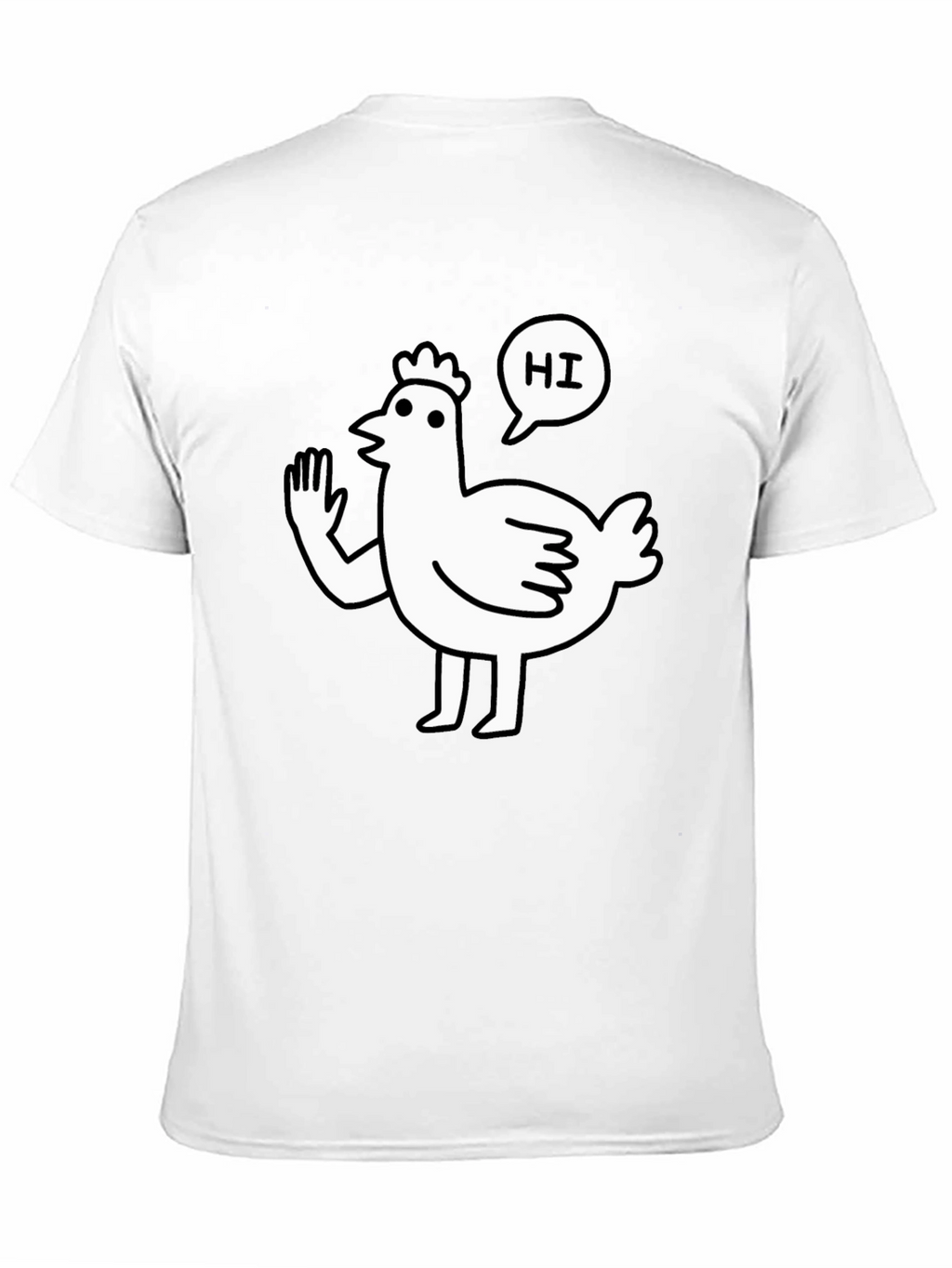 Funny Chicken Waving Hi T-Shirt