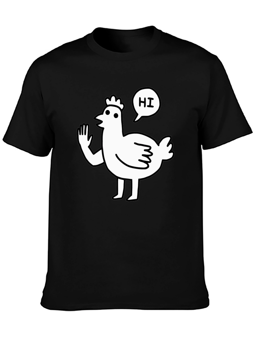 Funny Chicken Waving Hi T-Shirt