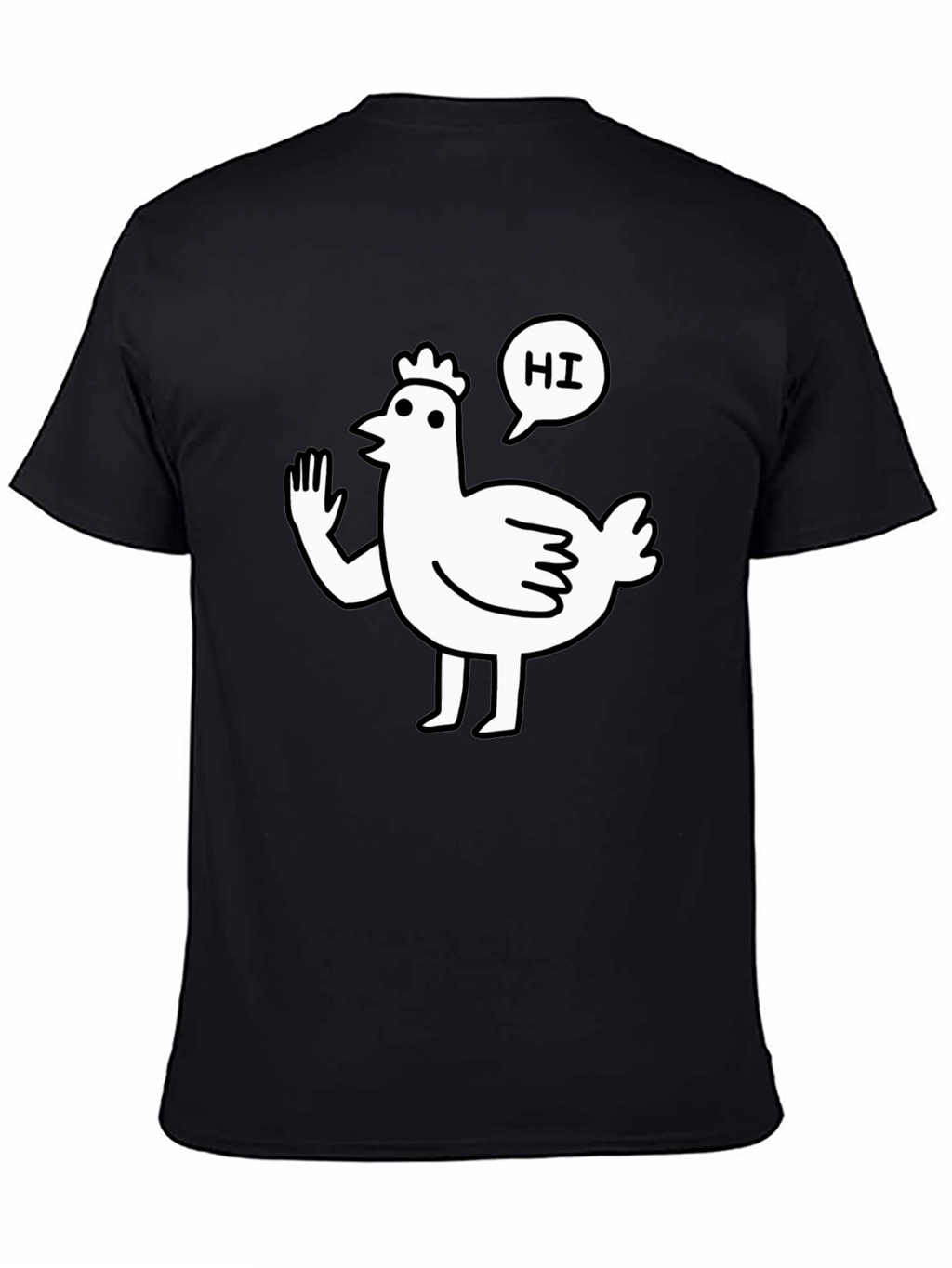 Funny Chicken Waving Hi T-Shirt