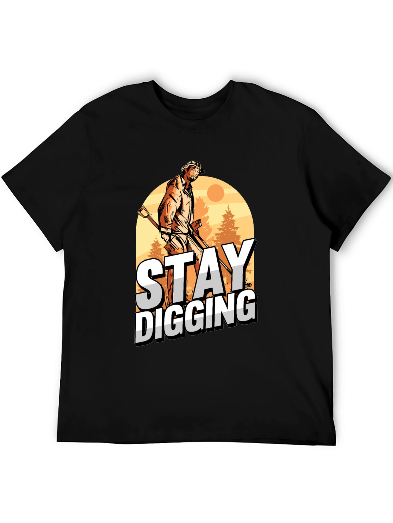 Stay Digging Graphic Tee - Metal Detecting Shirt