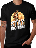 Stay Digging Graphic Tee - Metal Detecting Shirt