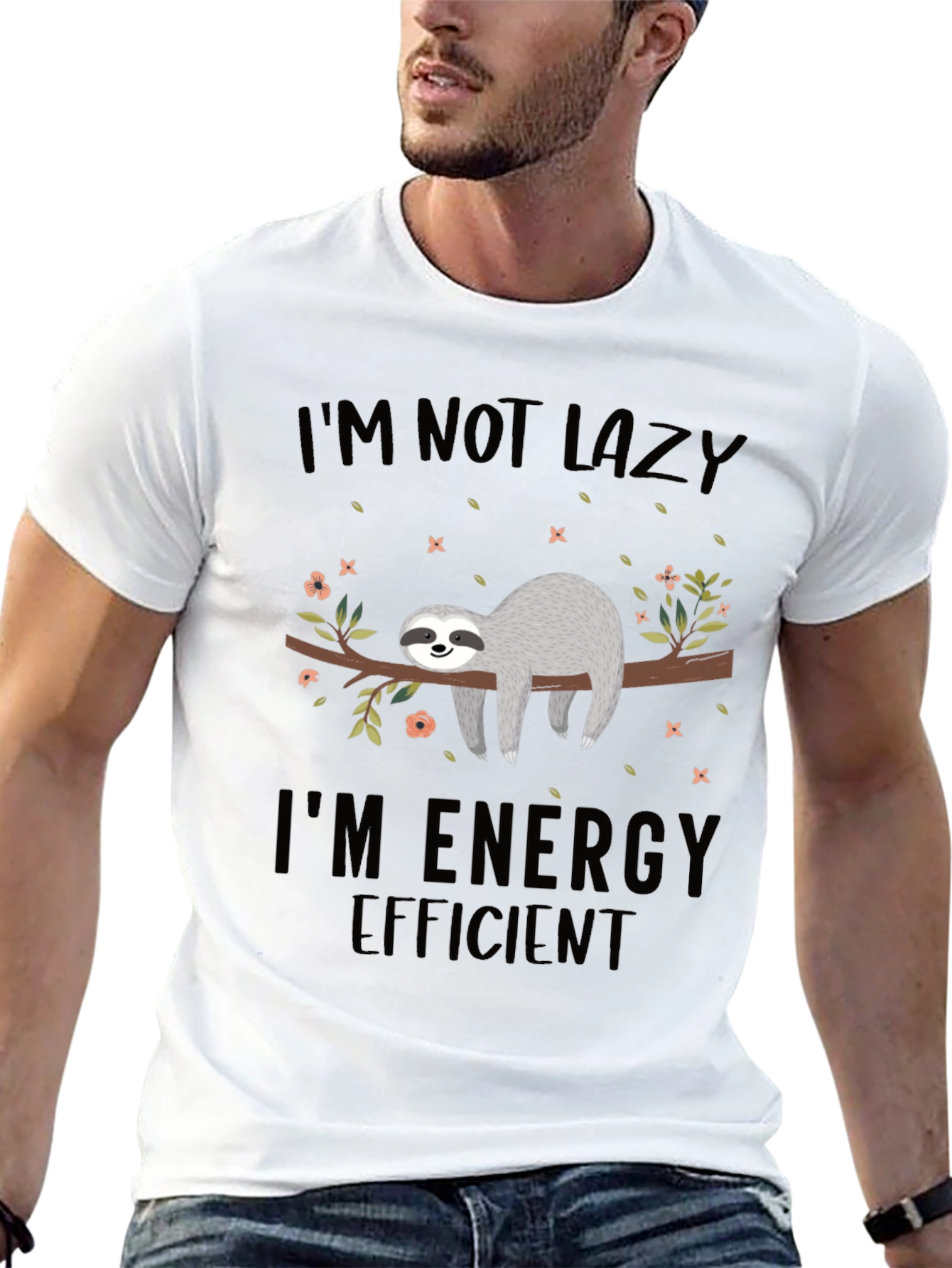 Sloth Energy Efficient Graphic T-Shirt