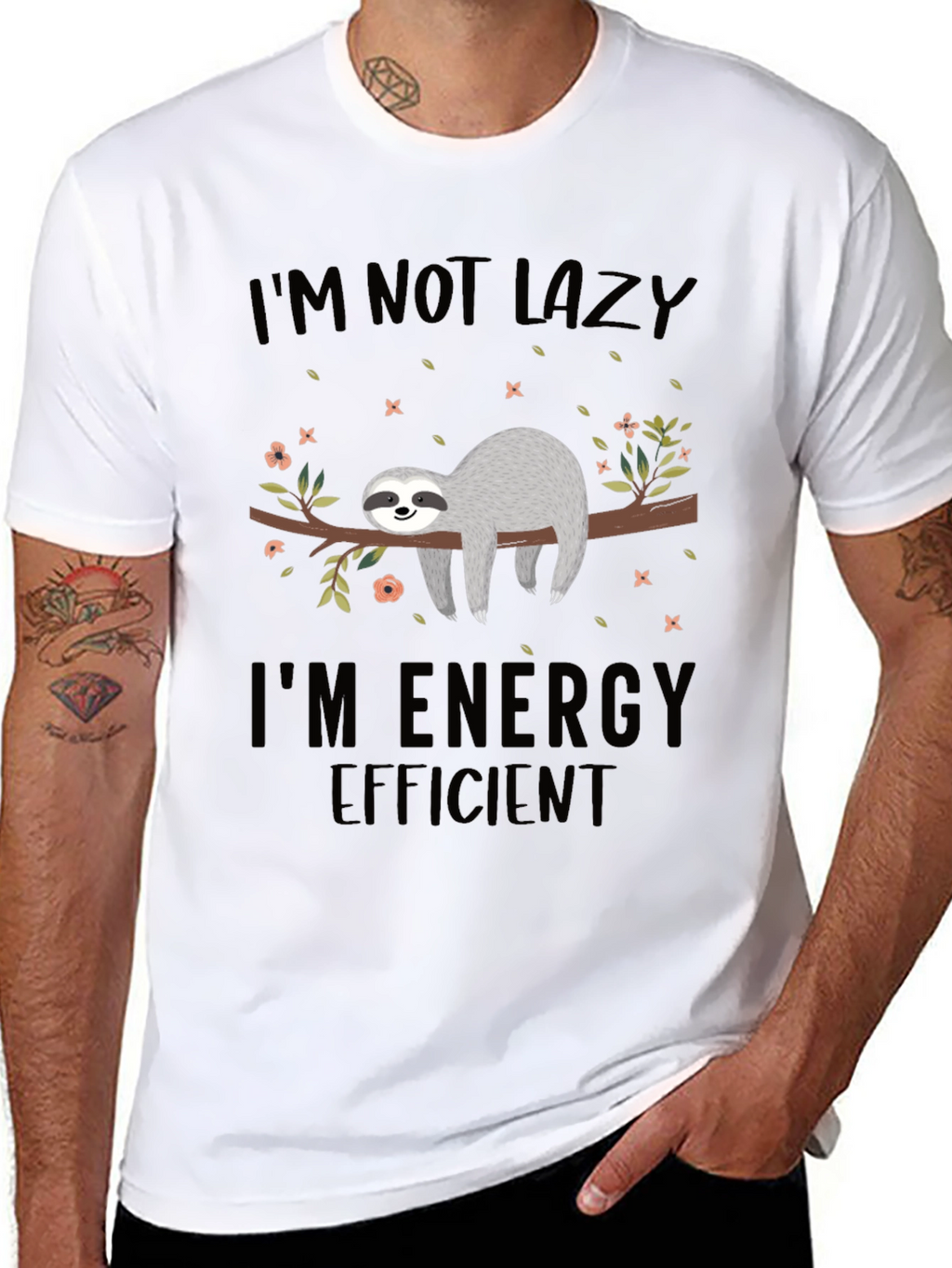 Sloth Energy Efficient Graphic T-Shirt
