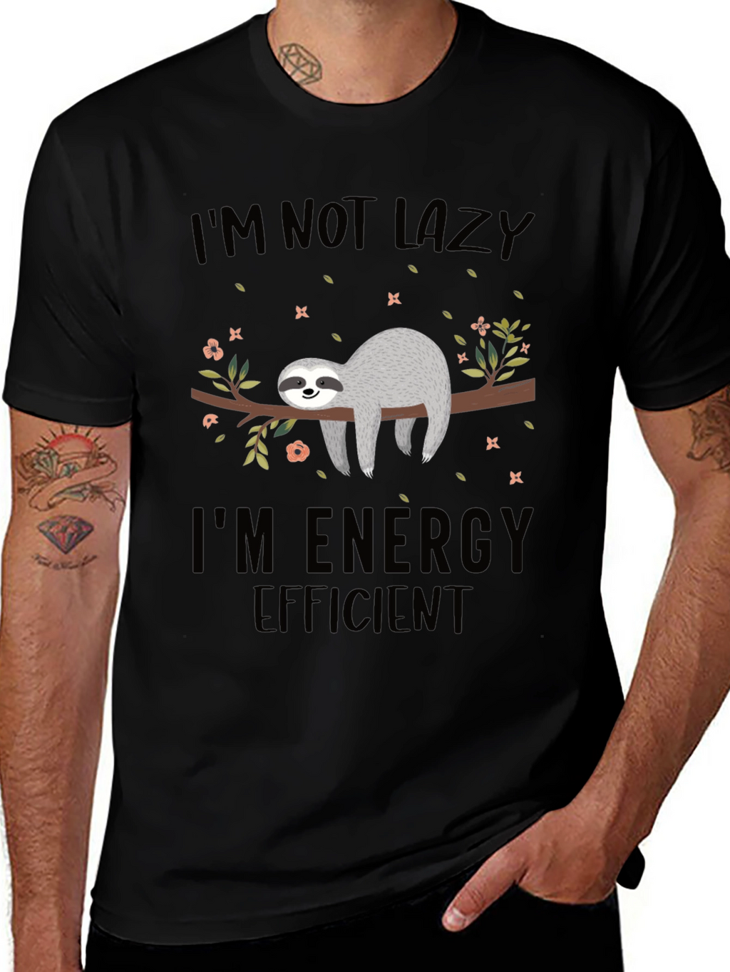 Sloth Energy Efficient Graphic T-Shirt
